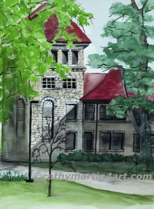 Stauffer Flint Hall at KU by artist Cathy Martin